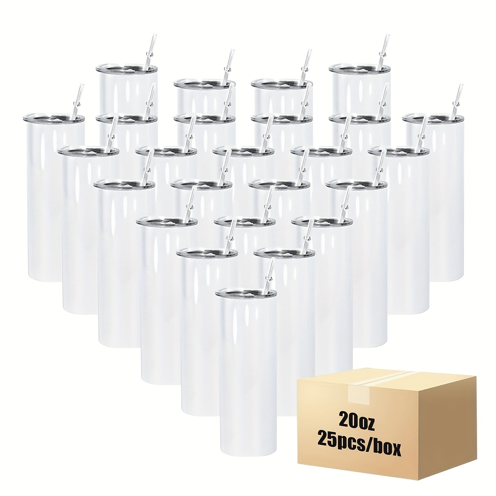 25pcs 20oz Straight Stainless  - Tumbler 20Oz White 리뷰 및 가격
