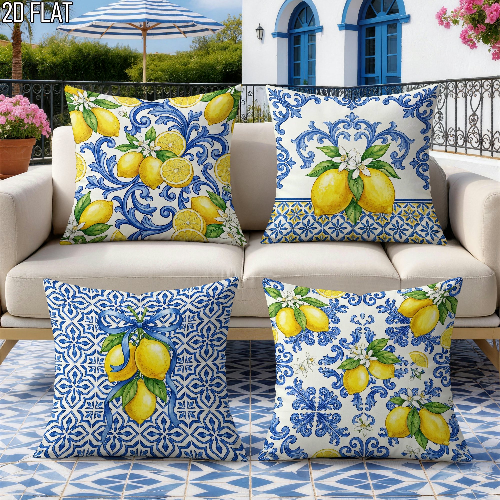 4Pcs Italian Summer Style Thro - Ceramic Tile Blank 리뷰 및 가격
