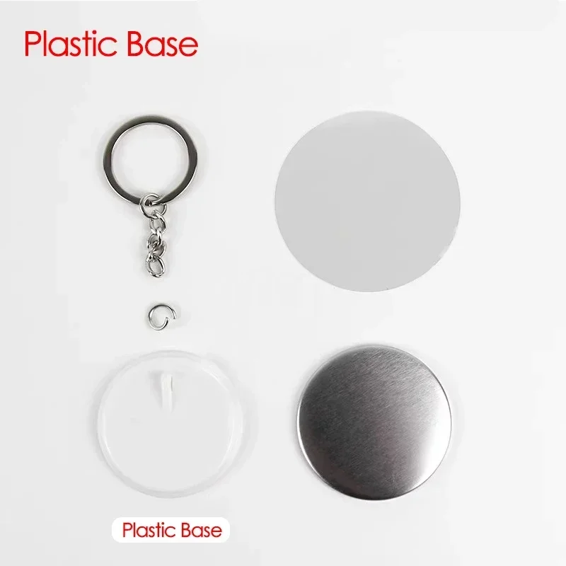 100PCS 44mm 58mm Keychains Bad - Button Badge Blank 리뷰 및 가격