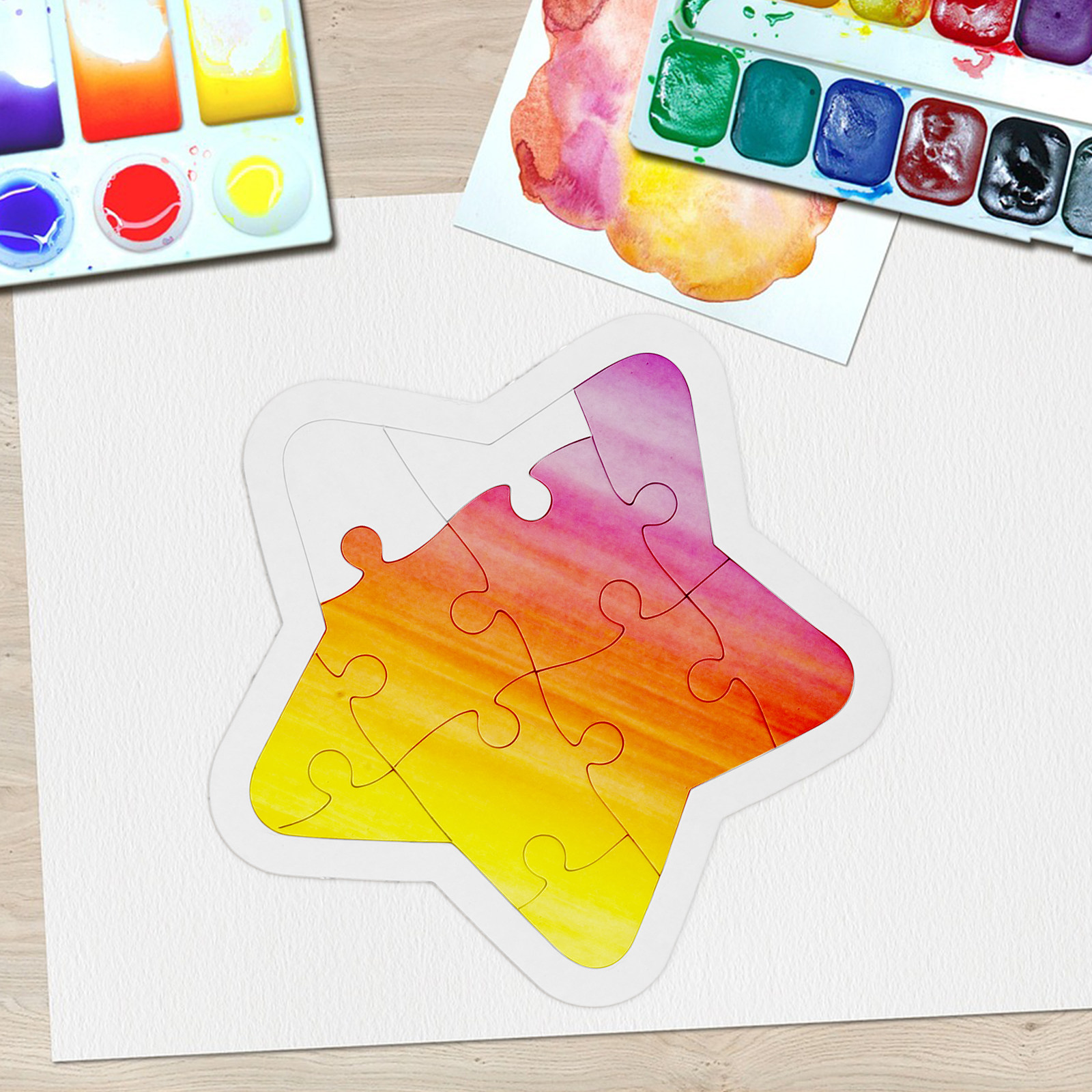 6Pcs Cartoon Blank DIY Drawing - Puzzle Blank White 리뷰 및 가격