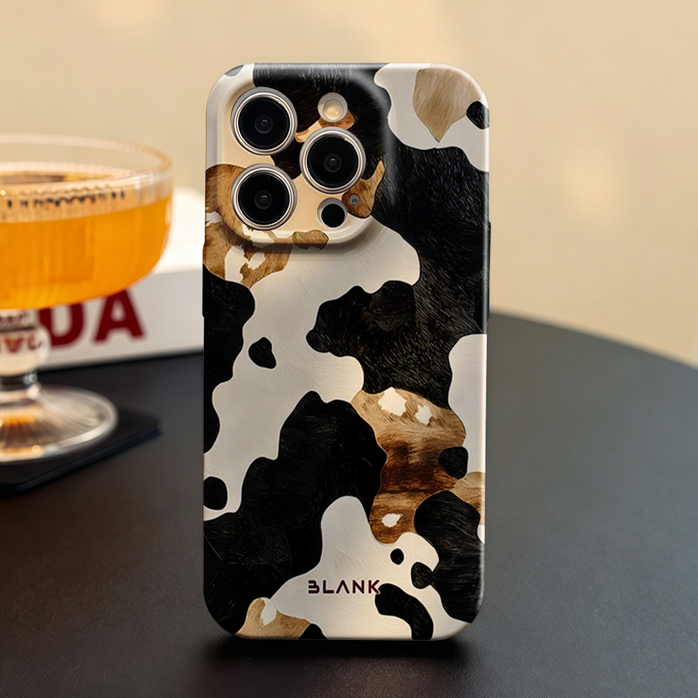 Mocha Cow Print For iPhone 17  - Phone Case Blank Print 리뷰 및 가격