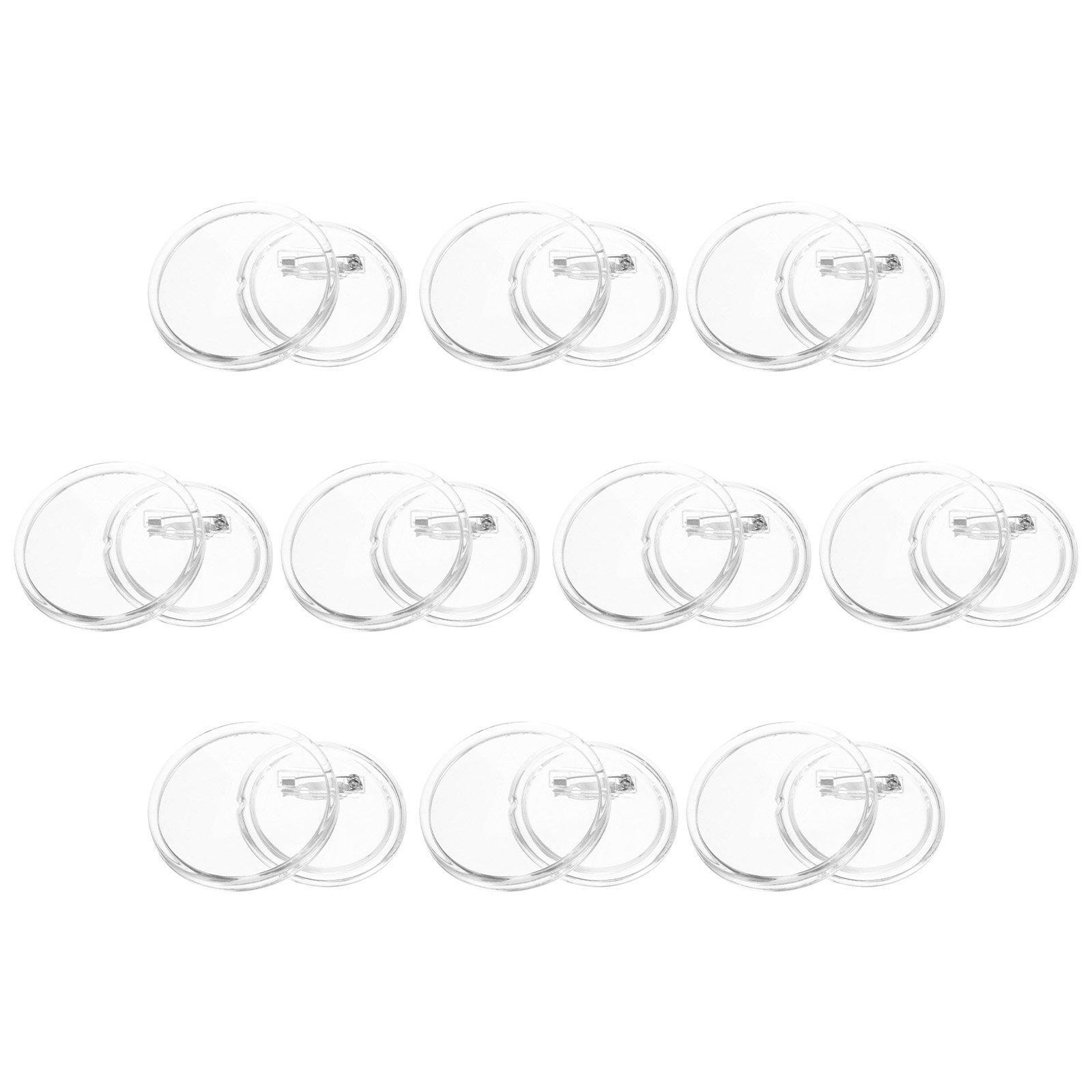 10Pcs Acrylic Photo Buttons Bl - Button Badge Blank 리뷰 및 가격