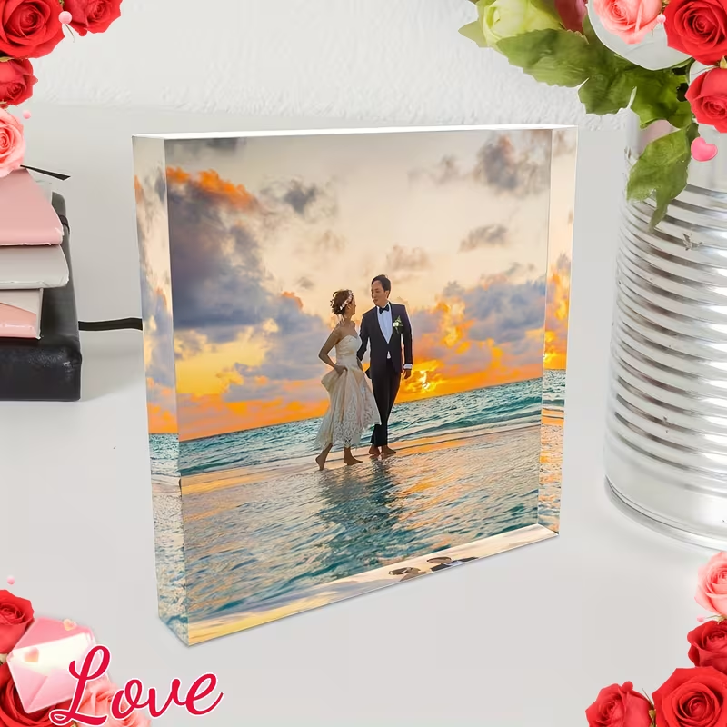 A custom acrylic desktop decor - Photo Acrylic Block 리뷰 및 가격